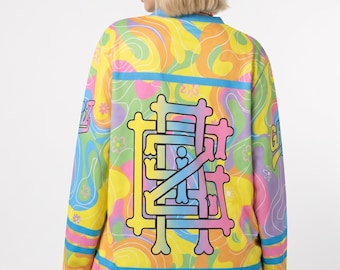 Trippy Rave Jersey Yin Yang Smiley Hockey Shirt Psychedelic Edm Festival Outfit
