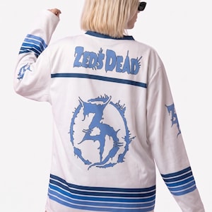 Dubstep Rave Jersey Skeleton White Hockey Shirt Edm Festival Outfit