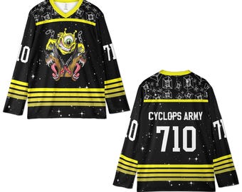 Subtronics Rave Jersey, Galaxy Cyclops Hockey Shirt, Headbanger Bass Festival Outfit