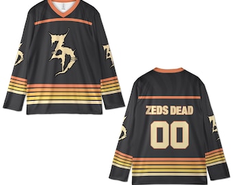 Zeds Dead Rave Jersey, Vintage Hockey Shirt, Dubstep Vibes EDM Festival Outfit