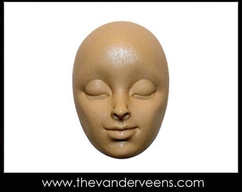 Mold No.212 (Face-High cheekbone with closed eyes) by Veronica Jeong