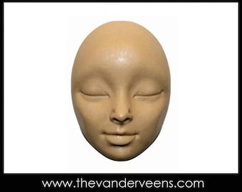 Mold No.217 (Face - High cheekbones with closed eyes) by Veronica Jeong