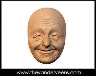 Molde No.46 (ViejoHombre o mujer sonriendo con los ojos abiertos) por Veronica