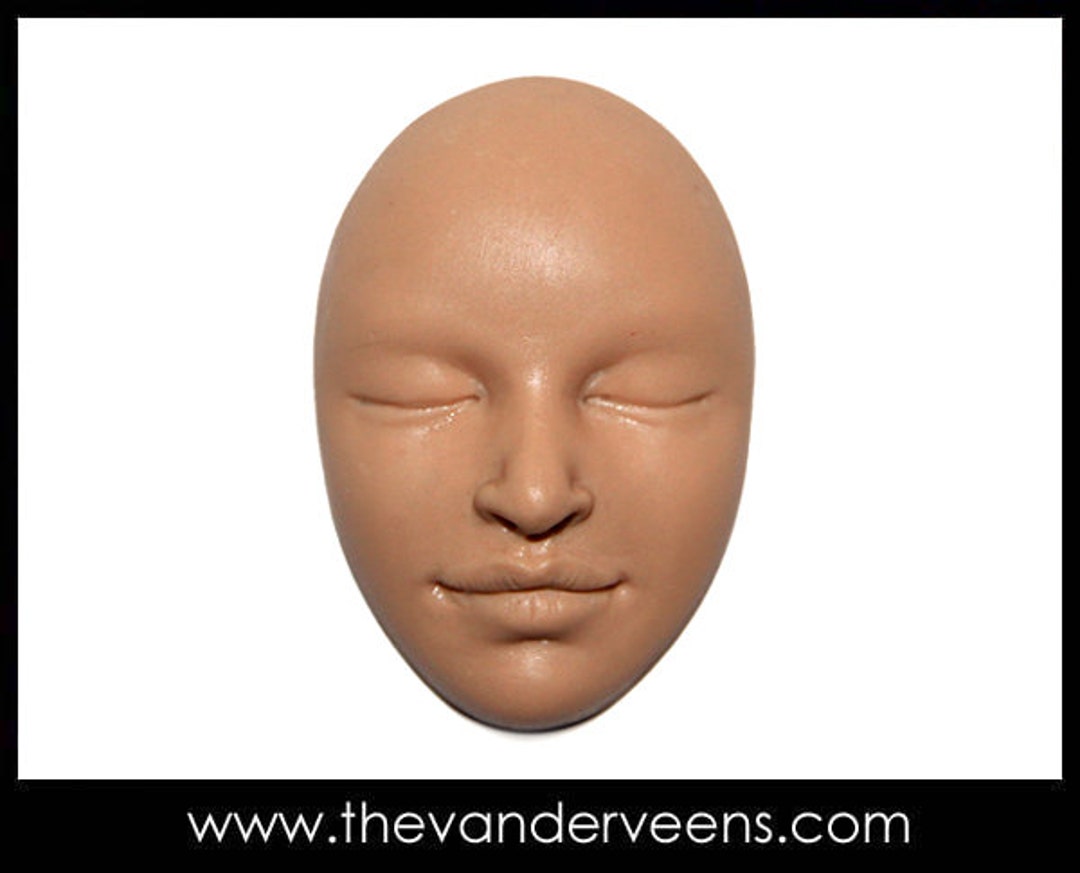 Mold No.56 (face-women or Men With Closed Eyes) by Veronica - Etsy