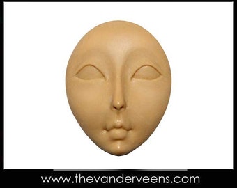 Mold No.114 ( Face - Flater with  opened  Big eyes) by Veronica