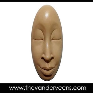 Mold No.184(Elongated Oval African Face- Closed eyes) by Veronica Jeong