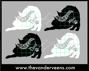 Sticker Maine coon UV dtf