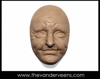 Mold No.82 (Face- Older looking with opened eyes) by Veronica Jeong