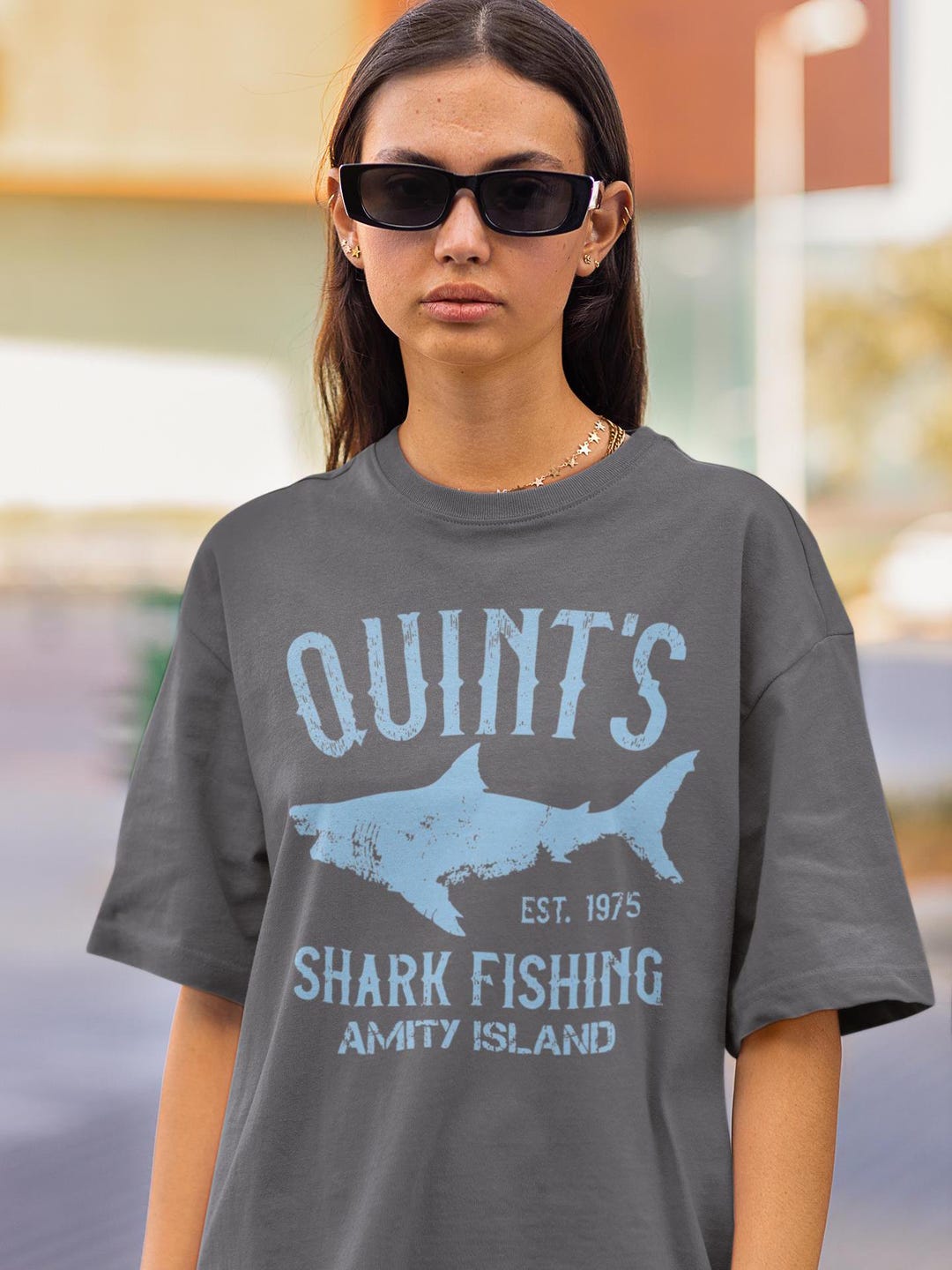 QUINT'S SHARK FISHING T-shirt - S To 6XL - Jaws Amity Shark Week - Foto 9