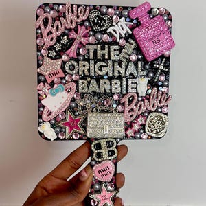 Girly Junk Handheld Mirror: Customisable Bling Decor