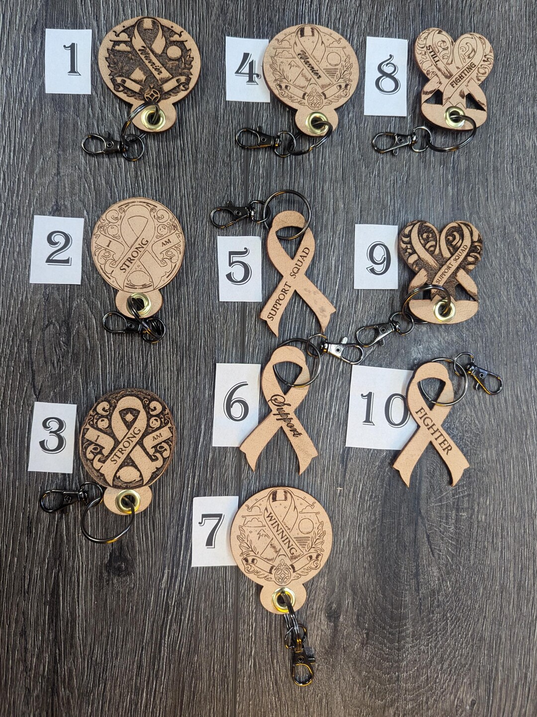 Cancer Awareness Key Chain - Personalized Support! - Etsy