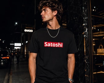 Satoshi Bitcoin T-Shirt, Minimalist Crypto Tee, Bitcoin Gift for Him, Blockchain Streetwear Unisex