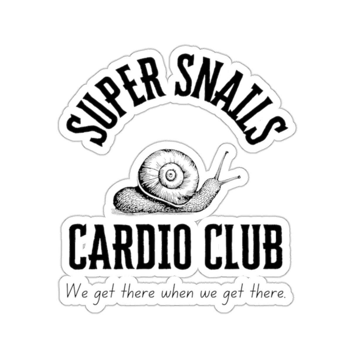 Snail Performance Sticker Super Snails Cardio Club Running Sticker Be Better Fit Foods Stickers ...