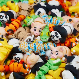 Mini juguetes antiestrés / Animales articulados pequeños impresos en 3D / Alivio de la ansiedad portátil / Alivio del estrés y diversión sensorial / Gran idea para regalo