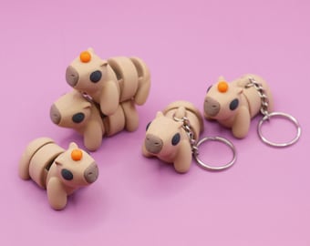 Portachiavi Animali Articolati 3D – Fidget Toy Antistress Per Zaino E Borsa – Regalo Originale Per Adulti E Bambini