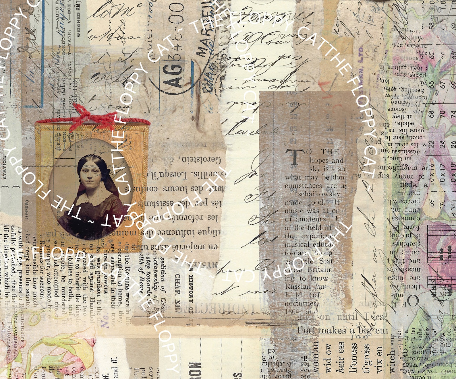 Pretty Grunge for Journaling Digital File 5 Images Collage - Etsy