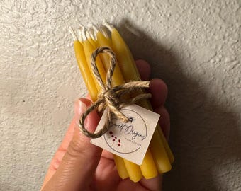 Beeswax Birthday Candles