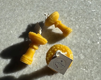 Beeswax Amanita Mushroom Candle : Mini