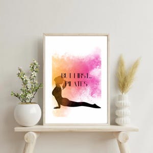Póster inspirador con cita de Pilates, impresión artística motivacional para pared, impresión semibrillante, decoración de mentalidad positiva, oficina, dormitorio, sala de estar, gimnasio.