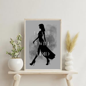 Poster con citazione ispiratrice, stampa artistica da parete motivazionale, carta semi-lucida, mentalità positiva, decorazione per ufficio, camera da letto, soggiorno, donne potenti