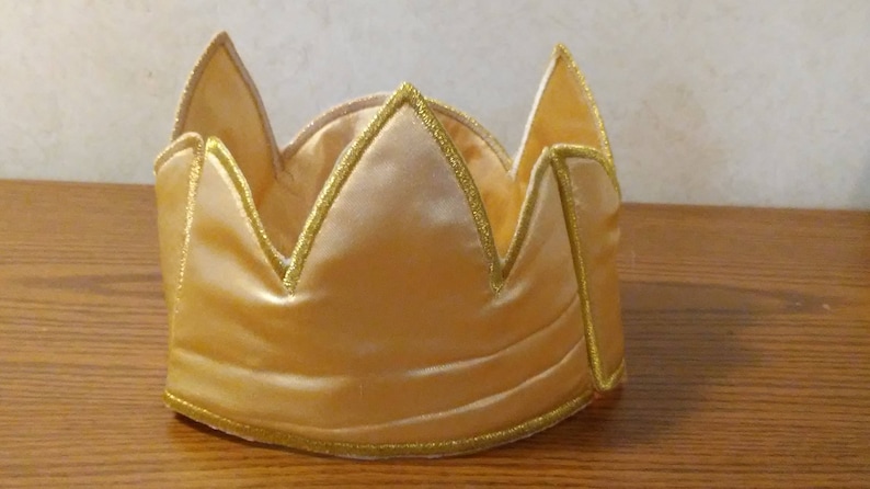 Prince Charming royalty 1st 2nd birthday outfit Smash cake photo prop royal blue gold crown satin cape crown hat
