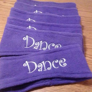 Purple Silver Dance Fleece Ear warmers teens and adults