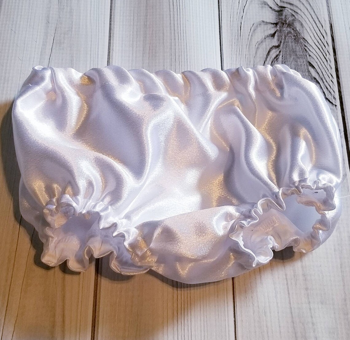 White Satin Diaper Cover Bloomers 03 Months Thru 24ms Etsy