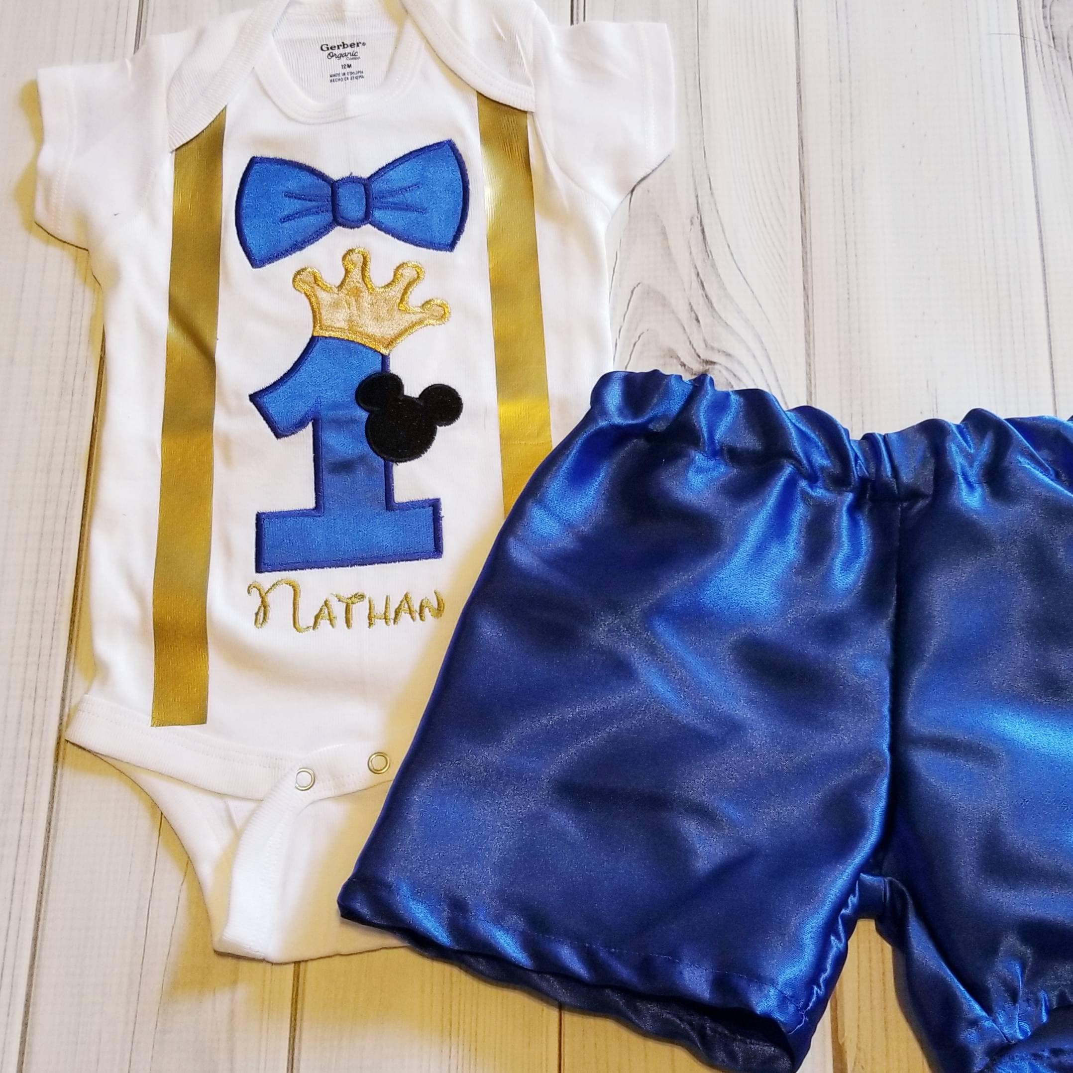 Prince Boys Birthday Outfit Set Royal Blue Prince King Outfit Smash