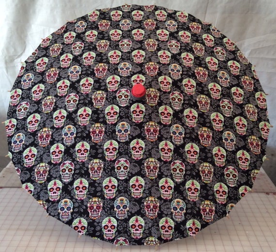 sugar skull parasol