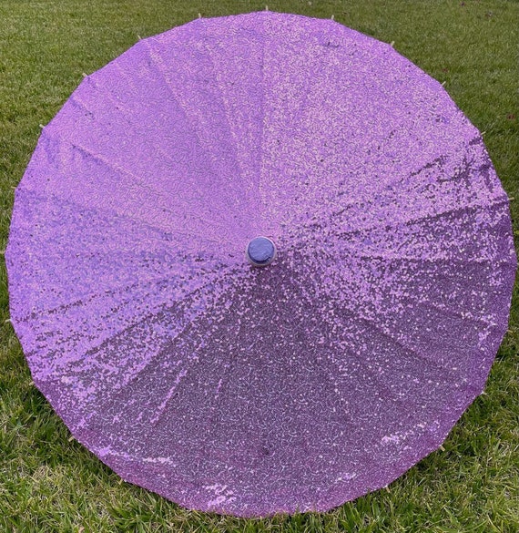 Lavender small sequin parasol