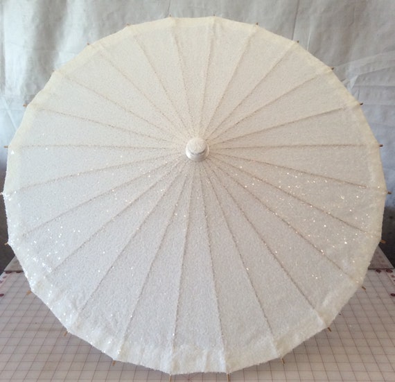 white small sequin parasol