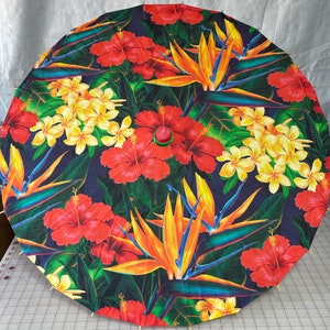bird of paradise tropical flowers parasol