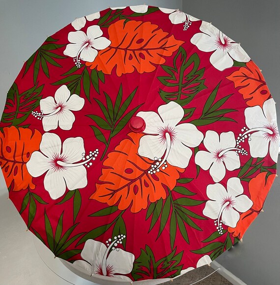 White Hibiscus Parasol
