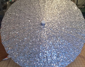 Silver Sequins Parasol
