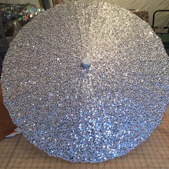 Silver Sequins Parasol