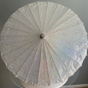 silber reflektierender kleiner Pailletten-Sonnenschirm