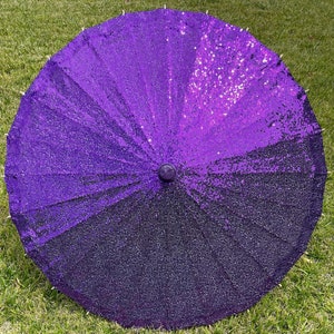 Purple Sequins Parasol