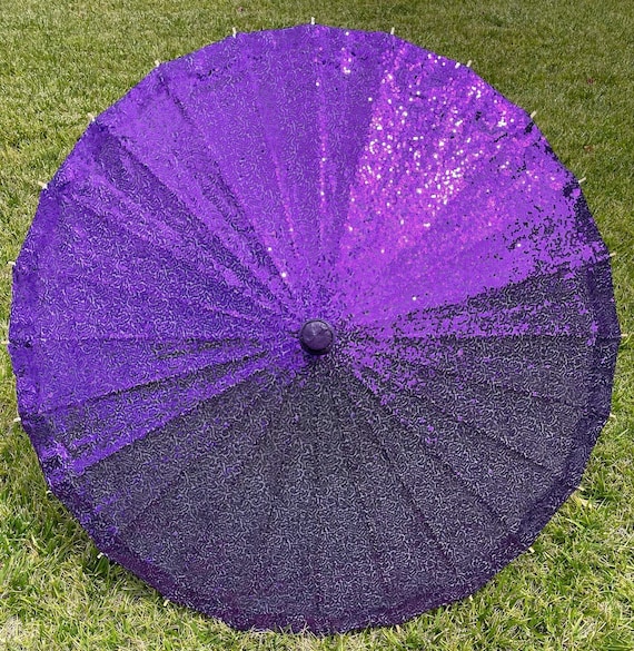 Purple Sequins Parasol