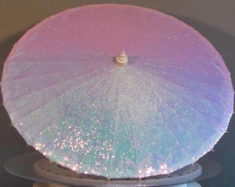 Unicorn Pink sequin Parasol