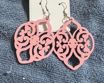 Pendientes colgantes de madera ligeros