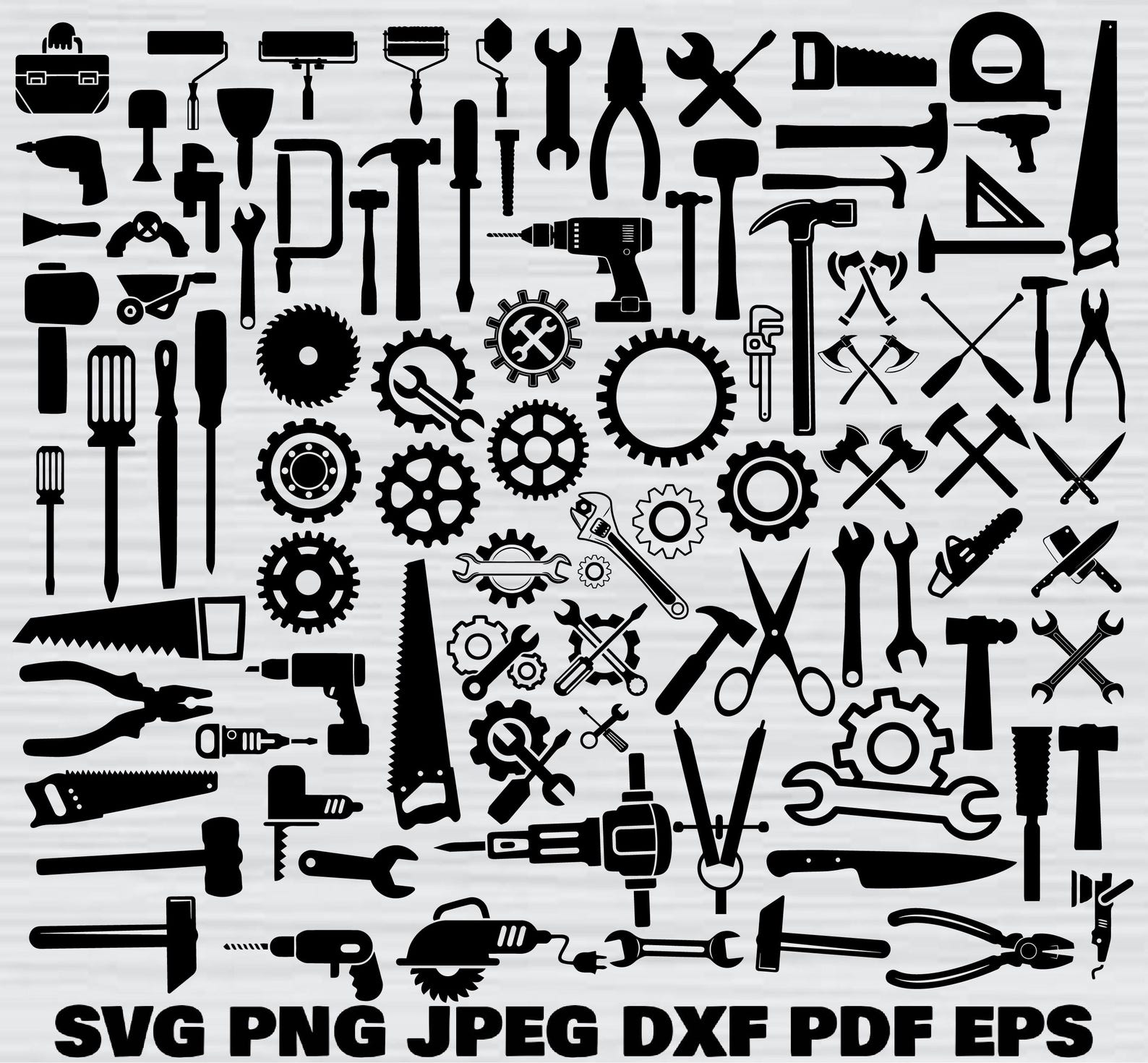 Mega Tools Svg Bundle, Tools Clipart, Tools Svg Cut Files for Cricut ...