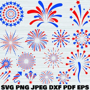 Fireworks Svg Bundle, Fireworks Png Bundle Birthday Fireworks Svg, Fireworks Clipart, Fireworks Cut Files For Circut,  Firecracker Svg,Png