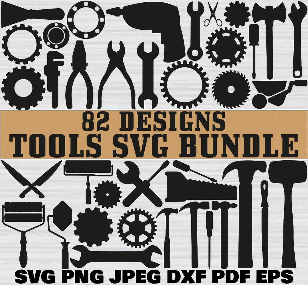 Mega Tools Svg Bundle, Tools Clipart, Tools Svg Cut Files for Cricut ...