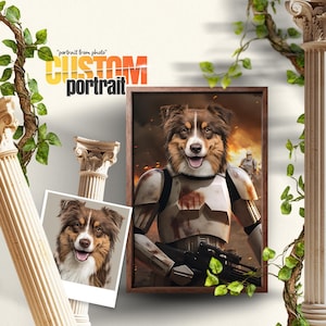 Stormtrooper Pet Portrait: Custom Star Wars Digital Art (Digital Download