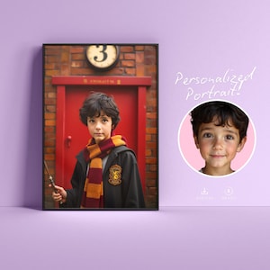 Custom Wizard Portrait: Personalized Magic Fan Art