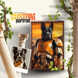 Stormtrooper Pet Portrait: Custom Star Wars Digital Art (Digital Download