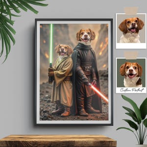 Sith Lord Pet Portrait: Custom Star Wars Digital Art (Digital Download)