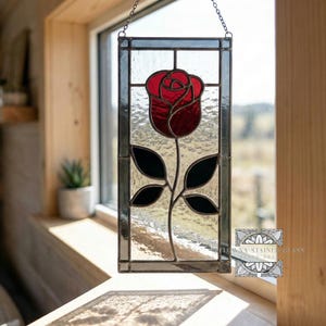 Stained Glass Rose Pattern