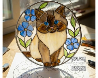 Stained Glass Cat Pattern