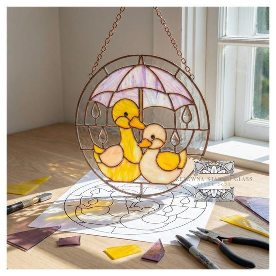 Stained Glass Duck Pattern
